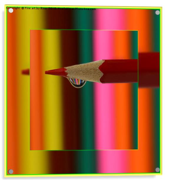 Coloured Pencils Acrylic by Fine art by Rina