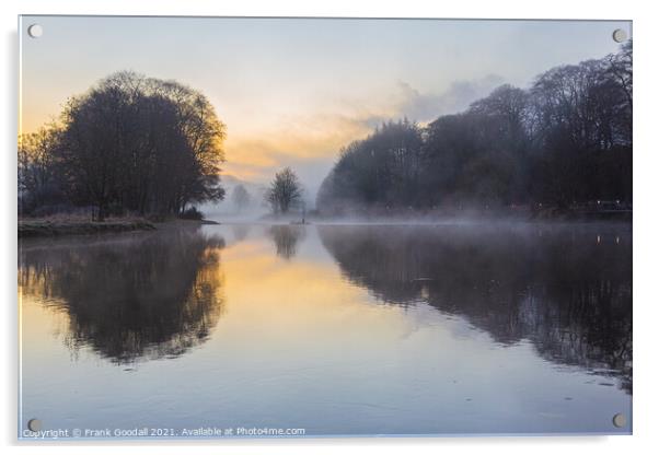Misty Morning Acrylic by Frank Goodall