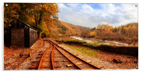 George & Charlotte Copper Mine Train Track Acrylic by Maggie McCall
