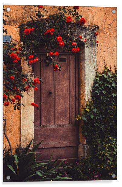 Doorway, Valbonne. France Acrylic by Maggie McCall
