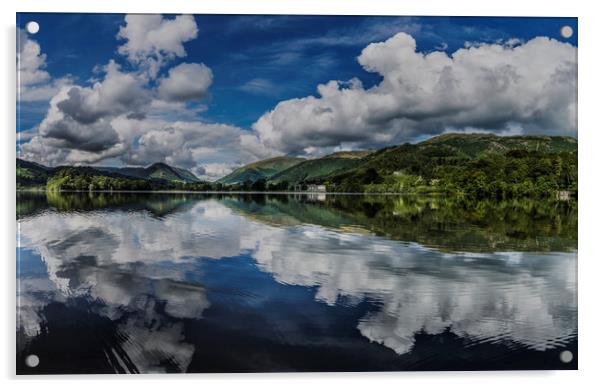 Grasmere Panorama, Cumbria, UK. Acrylic by Maggie McCall