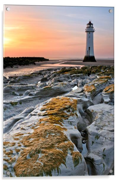 New Brighton Lighthouse (Ground Level) Acrylic by raymond mcbride