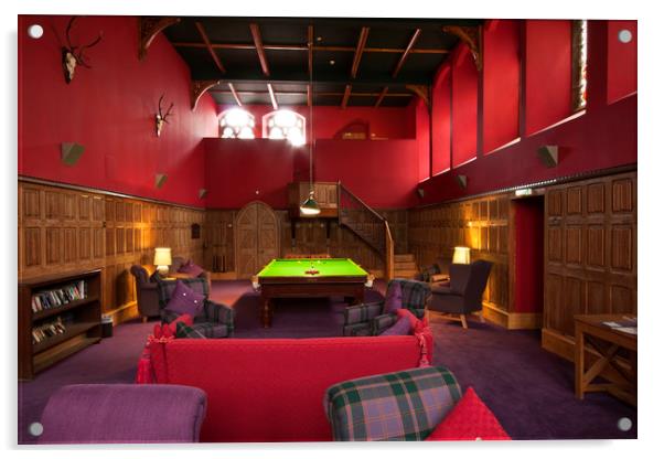 Classy Interior (The Highland Club Loch Ness) Acrylic by raymond mcbride
