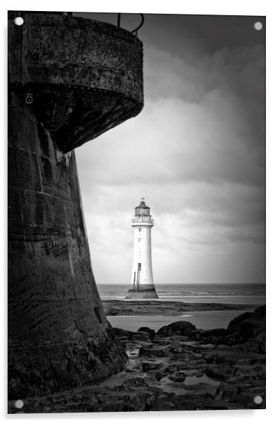 Perch Rock (Fort&Lighthouse) Acrylic by raymond mcbride
