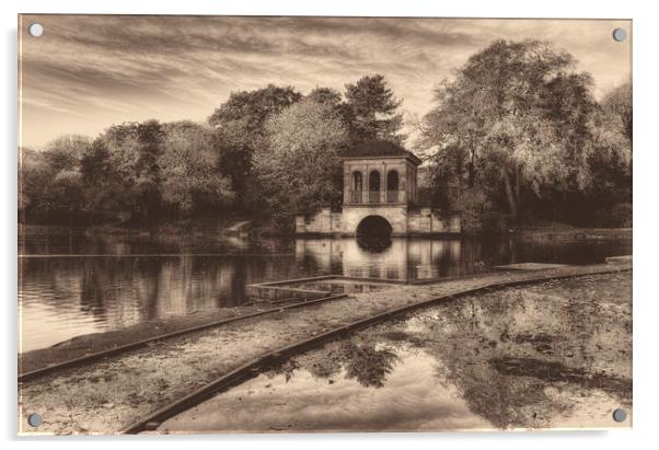 Birkenhead Park Boathouse Acrylic by raymond mcbride