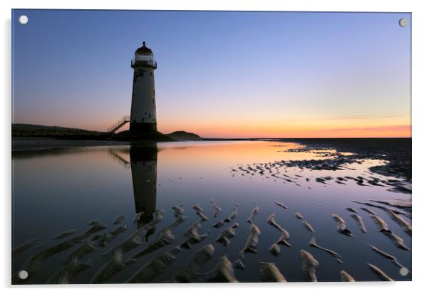 Point of Ayr Lighthouse Acrylic by raymond mcbride