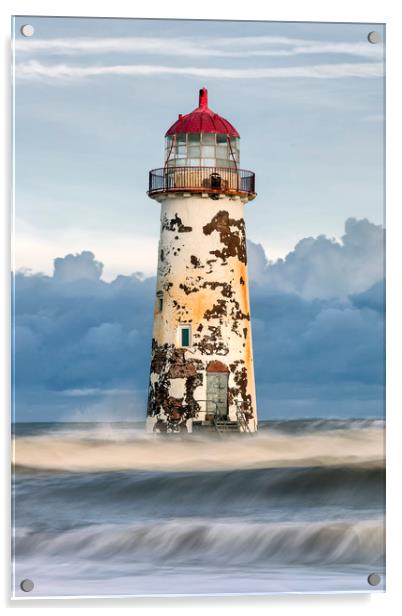 "Talacre Lighthouse" Acrylic by raymond mcbride