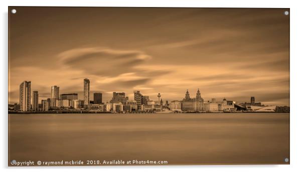 Liverpool Waterfront Acrylic by raymond mcbride