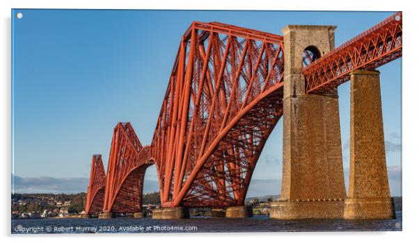 Forth Rail Bridge Acrylic by Robert Murray
