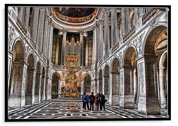 Section in Chateau de Versailles Acrylic by Art Magdaluyo