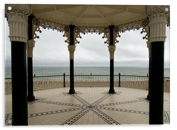 The Sea Through Brighton Bandstand Acrylic by J Lloyd