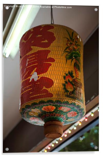 Paper lantern, Singapore Acrylic by J Lloyd