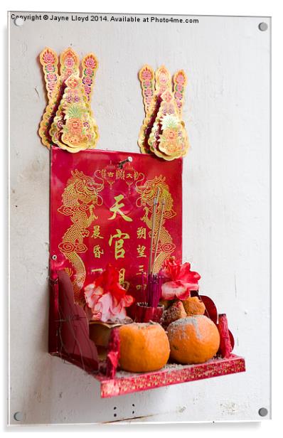 Chinese New Year Offerings Acrylic by J Lloyd