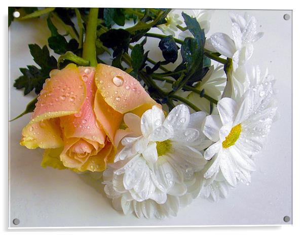 beautiful flowers Acrylic by elvira ladocki