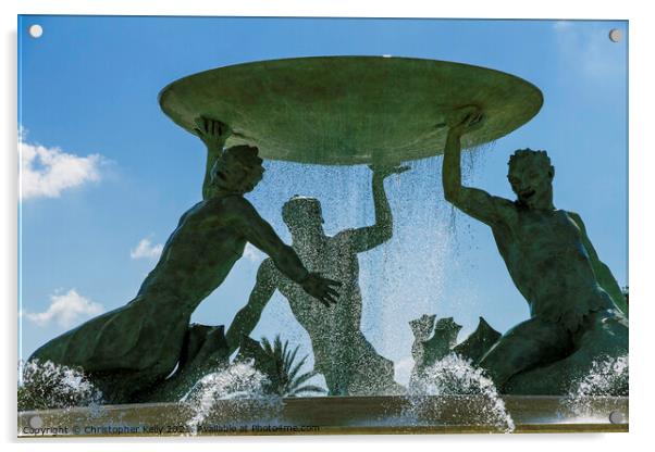 Triton Fountains Acrylic by Christopher Kelly