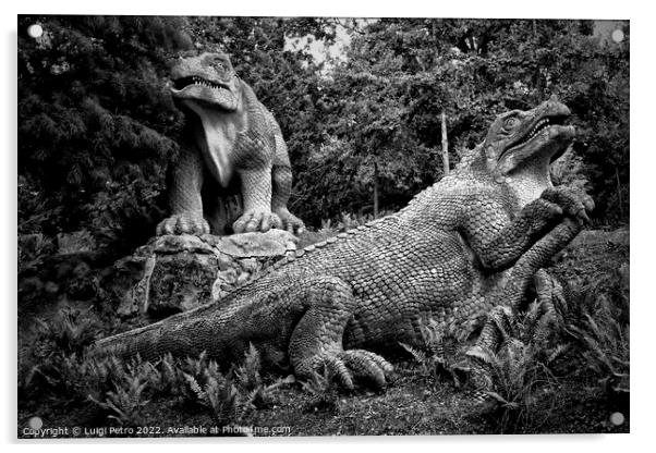 Cristal Palace, Dinosaurs Park, London, United Kingdom. Acrylic by Luigi Petro