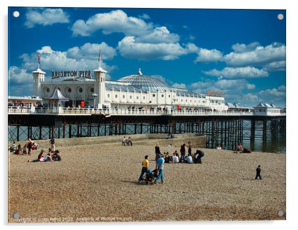 The Majestic Brighton Palace Pier Acrylic by Luigi Petro
