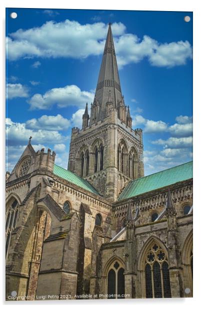 Chichester Cathedral in Chichester,West Sussex, UK Acrylic by Luigi Petro