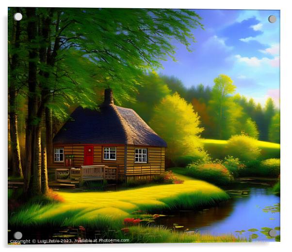 Idyllic Countryside Retreat Acrylic by Luigi Petro