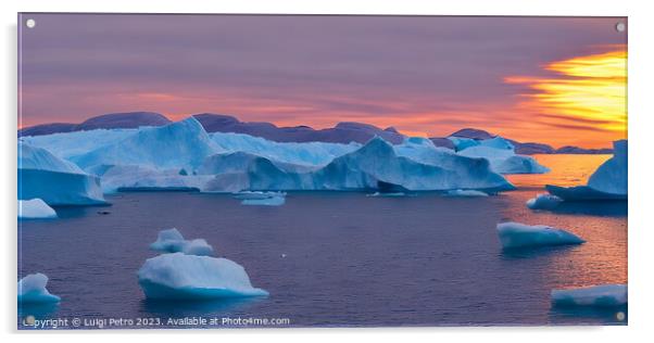 Frozen Beauty in Antarctica Acrylic by Luigi Petro