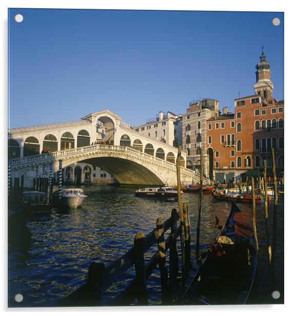 Rialto Bridge, Venice, Italy Acrylic by Luigi Petro