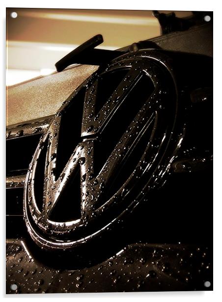 VW Badge Acrylic by Patrick Noble