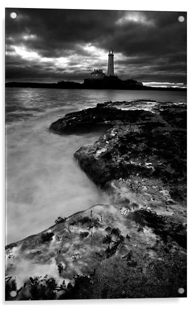 St. Marys Lighthouse Acrylic by David Smith