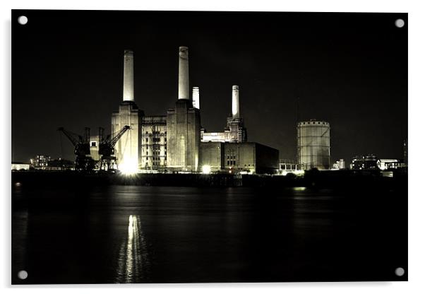 battersea power station Acrylic by David Smith