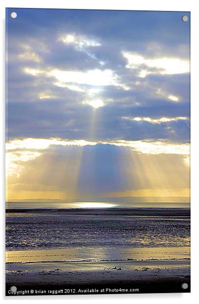 Swansea Bay Sunrise 6 Acrylic by Brian  Raggatt