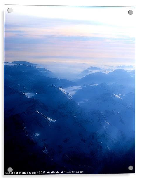 Over the Alps Acrylic by Brian  Raggatt