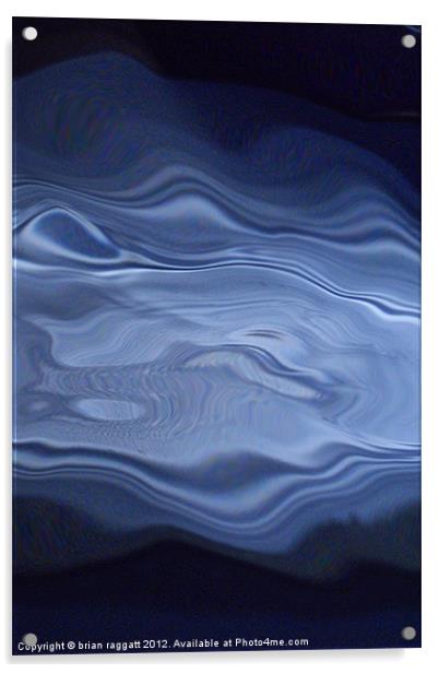 19  Water Abstract Acrylic by Brian  Raggatt