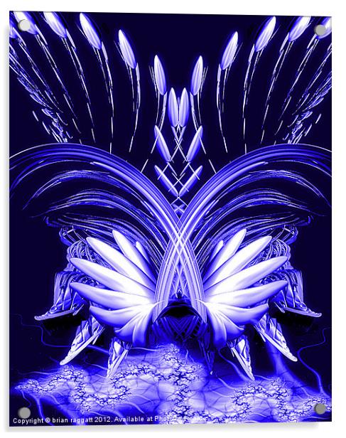 Phoenix Blue Acrylic by Brian  Raggatt