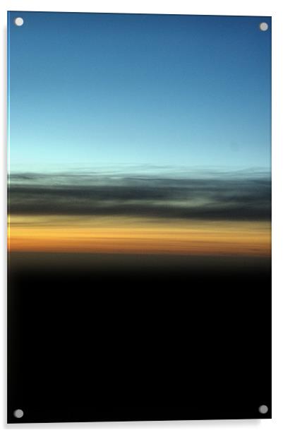 Abstract Night Sky Acrylic by Brian  Raggatt