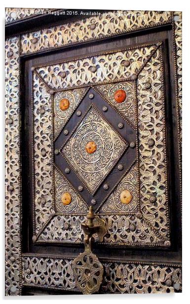  Egyptian Door Detail Acrylic by Brian  Raggatt