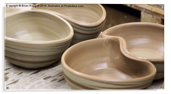 Potters Freshly Made Bowls Acrylic by Brian  Raggatt