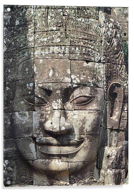  Bayon Temple Angkor Siem Reap Cambodia Acrylic by Brian  Raggatt
