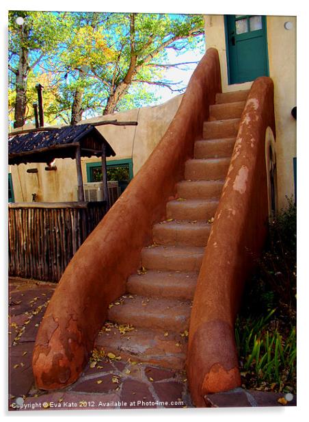 Rustic Stairs Acrylic by Eva Kato