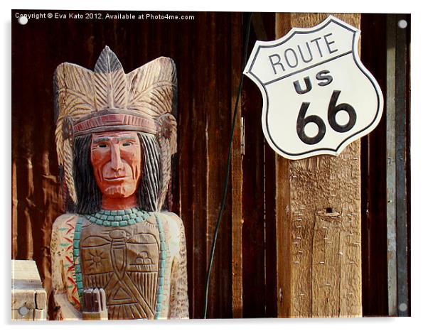 Icons of Route 66 Acrylic by Eva Kato