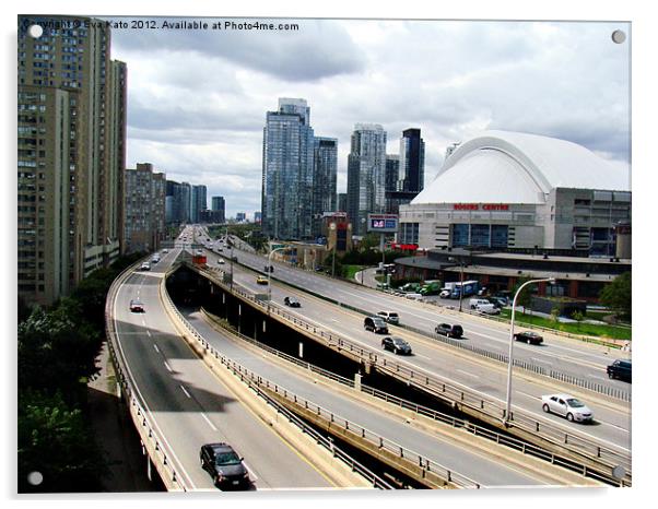 Gardiner Expressway, Toronto Acrylic by Eva Kato