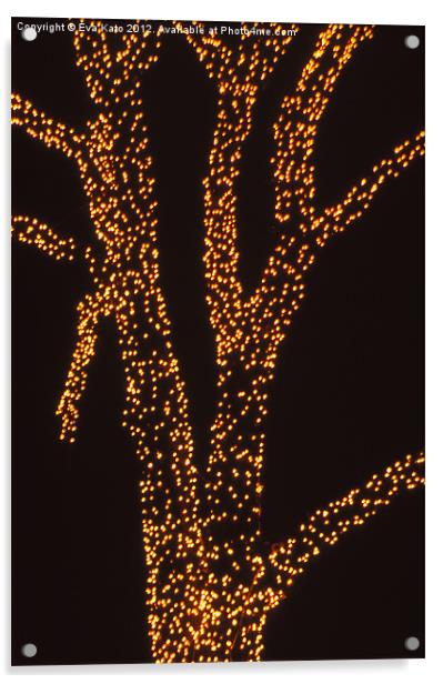 Glitter Tree Acrylic by Eva Kato