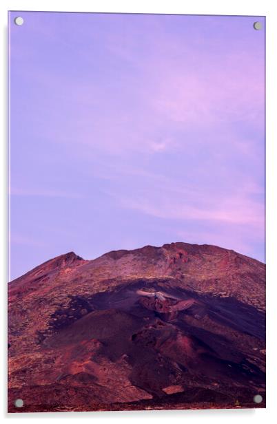Pico Viejo Teide Tenerife Acrylic by Phil Crean