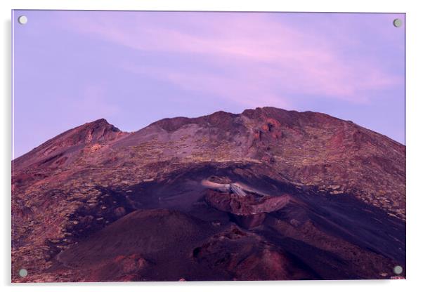 Pico Viejo Teide Tenerife Acrylic by Phil Crean