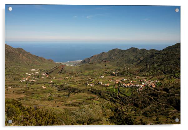 Palmar valley Tenerife Acrylic by Phil Crean