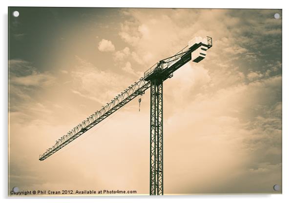 Crane Acrylic by Phil Crean