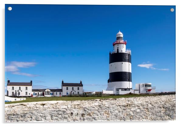 Hook Head Lighthouse, Wexford, Ireland Acrylic by Phil Crean