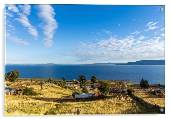 Lake Titicaca, Peru Acrylic by Phil Crean