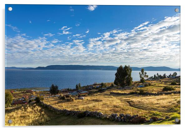 Lake Titicaca, Peru Acrylic by Phil Crean
