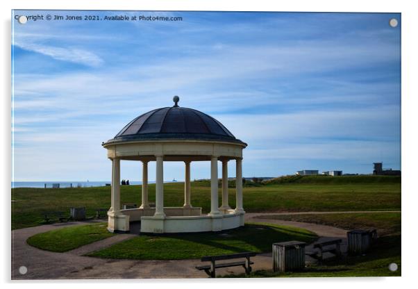 The old Blyth Bandstand Acrylic by Jim Jones