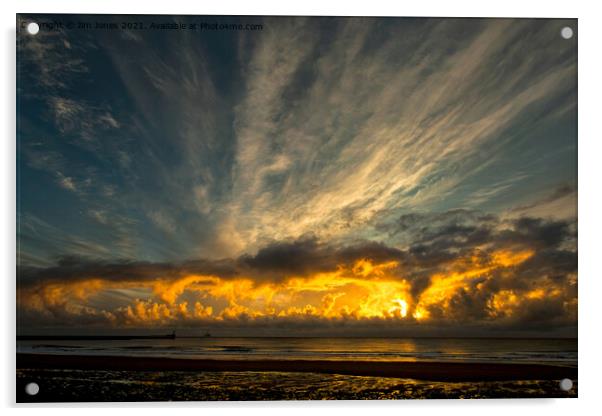 Super September Sunrise Acrylic by Jim Jones