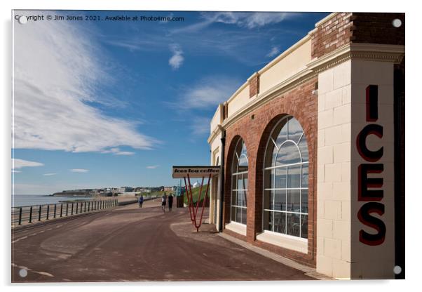 Rendezvous Cafe, Whitley Bay Acrylic by Jim Jones